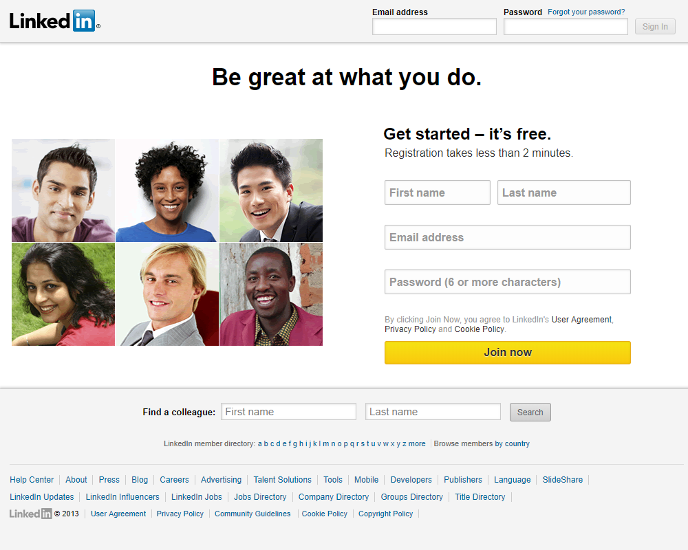 LinkedIn in 2013