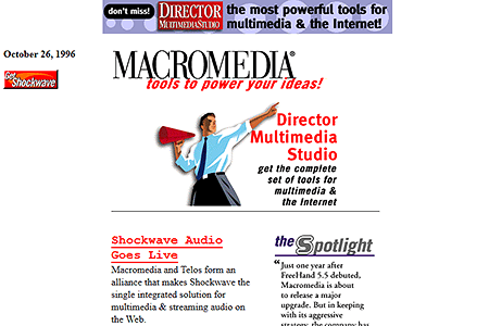 Macromedia in 1996