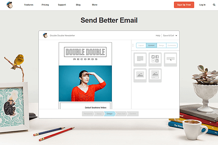 Mailchimp website in 2013