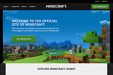 Minecraft website in 2022