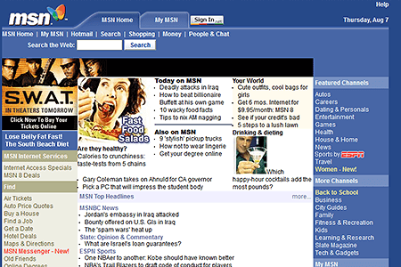 MSN in 2003