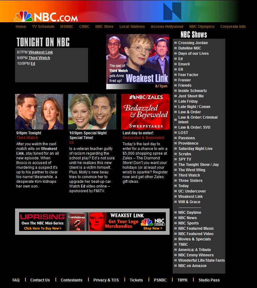 NBC in 2001