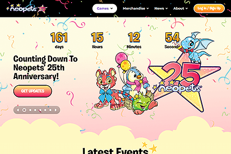 Neopets website in 2024