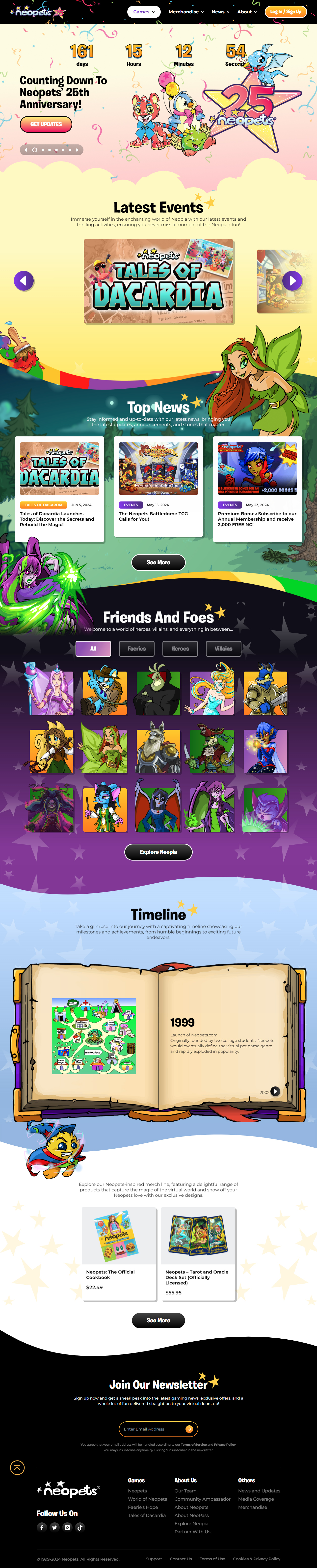 Neopets website in 2024
