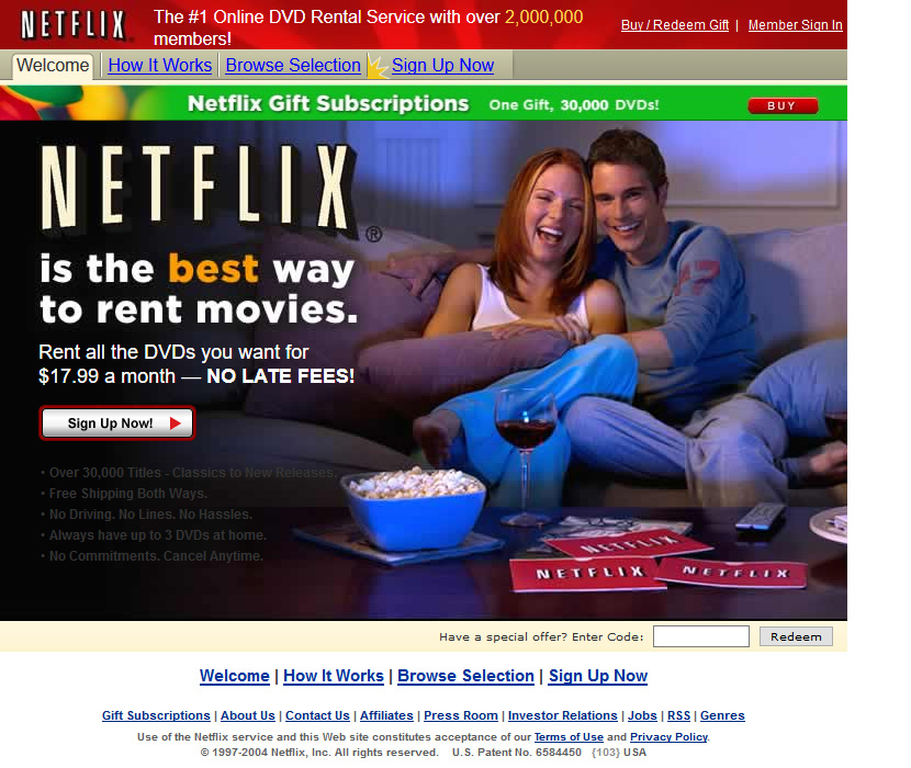 Netflix in 2004