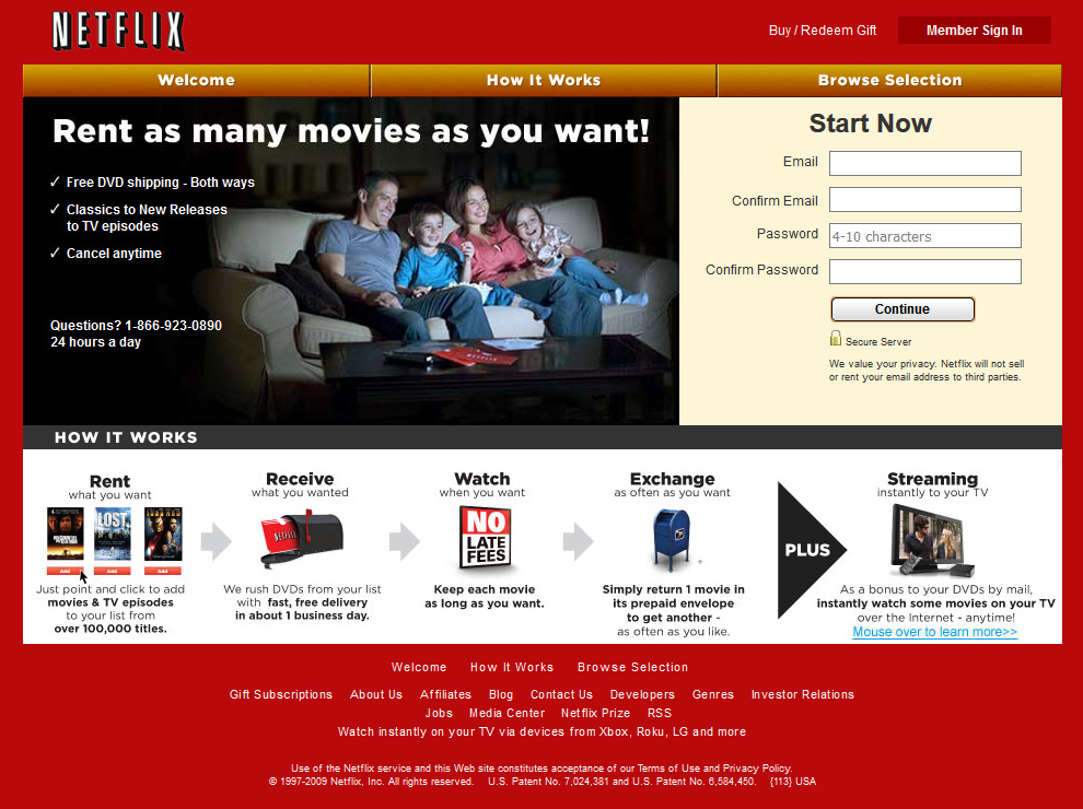Netflix in 2009