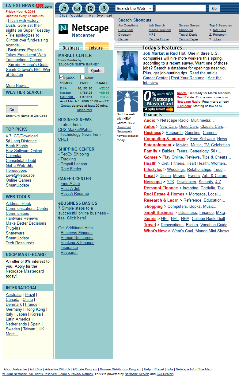 Netscape in 2000