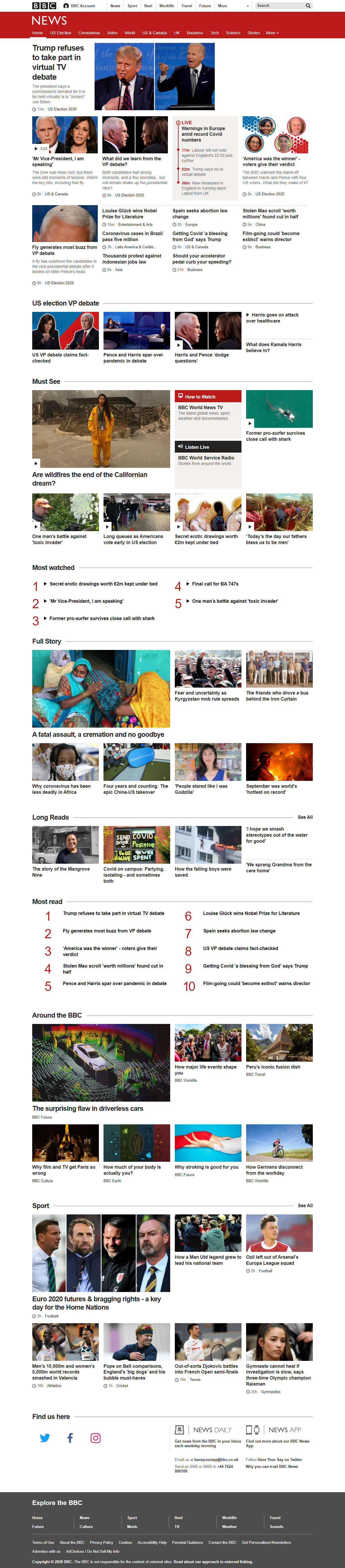 BBC News in 2020