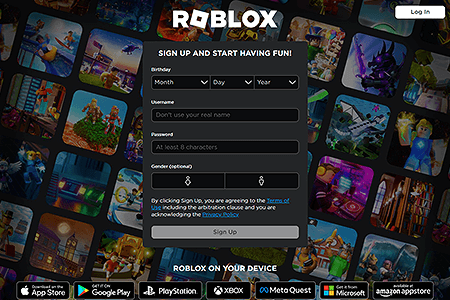 Roblox website in 2023