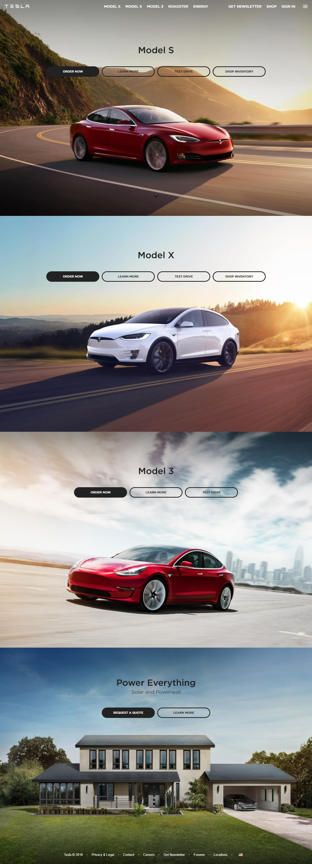 Tesla in 2018
