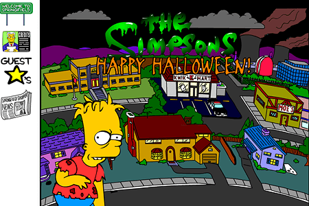 The Simpsons flash website in 1996