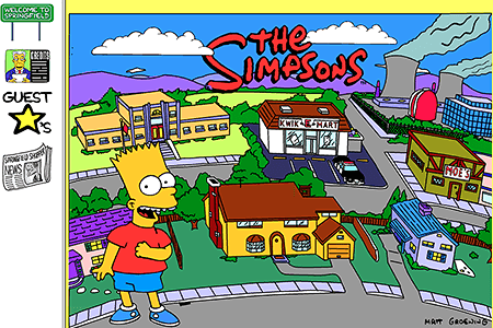 The Simpsons flash website in 1997