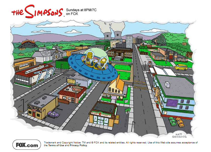 The Simpsons website in 2003