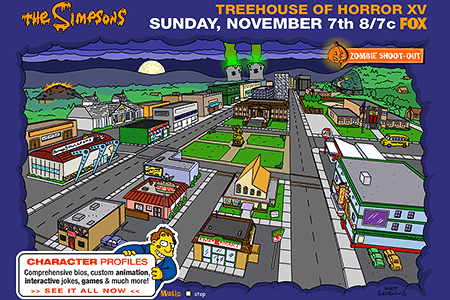 The Simpsons flash website in 2004