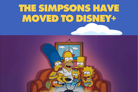 The Simpsons website in 2020