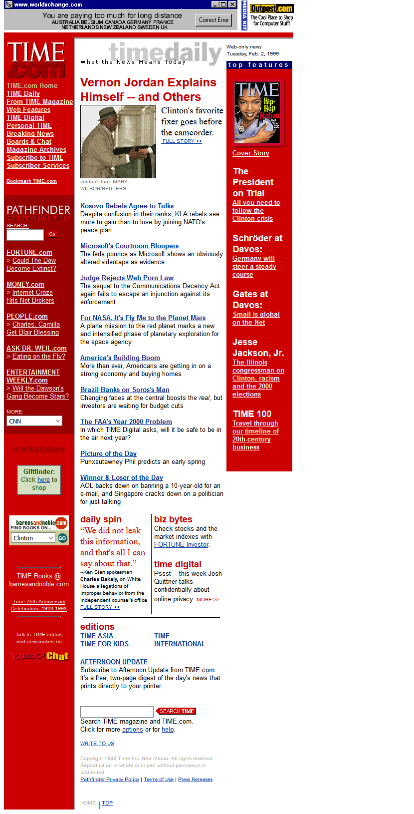 Time in 1999