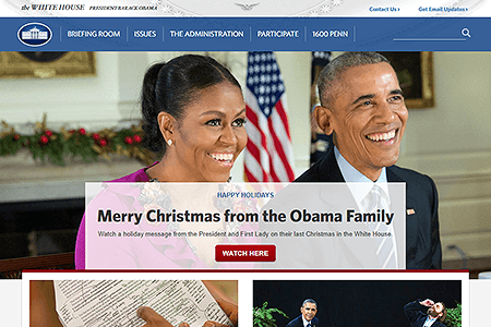 The White House website in 2016