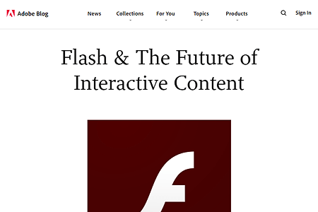Adobe announced termination of Flash