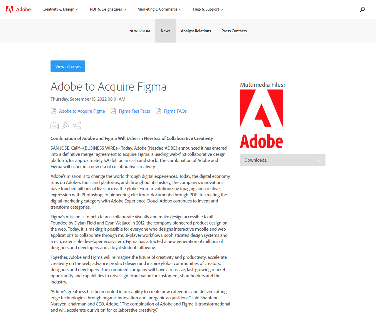 Adobe to acquire Figma in 2022