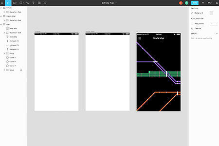 Figma GUI in 2016