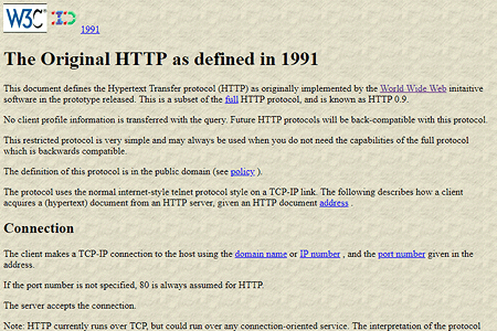 HTTP v0.9