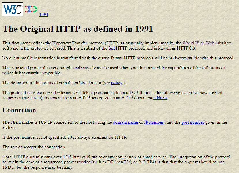HTTP v0.9
